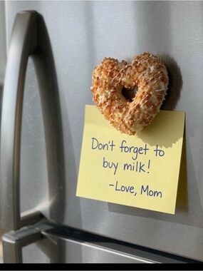 Toasted coconut donut magnet
